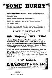 An advert for kosher meat which appeared in the local press.