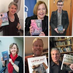 (Clockwise from top left: Siân Northey, Ruth Richards, Gareth Evans-Jones, Jerry Hunter, Gerwyn Wiliams and Mared Lewis)