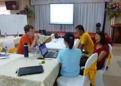  Group discussions in class during the training course in Northwest Vietnam. Photo by Gen Lamond (June 2015)