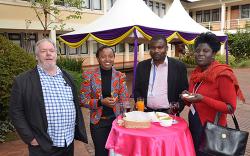 Fergus Sinclair, Susan Chomba (MSc Agroforestry 2008), Moses Nyongesa (PhD Crop and Soil Science 2014) and Isabell Biketi