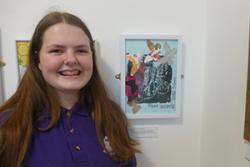 Art Competition winner Annabel Blight and her winning entry.