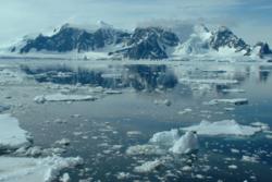 Antarctic landscape: Photo credit - Dr Mike Meredith BAS Cambridge