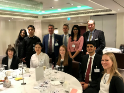 Dr Annika Beelitz (bottom right), Raja Asad and Rebecca Molloy seated with panel speaker Warwick Syphers (Commercial Director at Adstream)