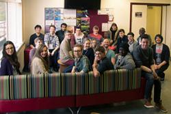 Course delegates with their tutors and mentors at the School.