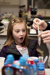 A would-be scientist is impressed with DNA extraction.