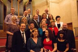 Winners of the CELT Associate Awards, including Rhian Lloyd, right of first row