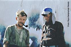 Charles Evans (right) and Edmund Hillary.