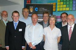 From left to right: Prof Mark Baird, Dr Mark Pitts, Bangor University; Ivor Langley, Tropical Disease Unit, Liverpool School of Tropical Medicine; Dr Chris Gwenin, Bangor University; Dr Edward Guy, Public Health Wales; Sally Williams, Dr Martin Vordermeie