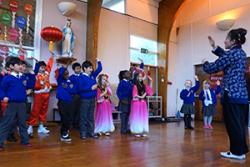 A Chinese dance class at Our Lady’s School, Bangor 