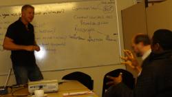 Sergeant Gareth Crowe faces student interrogation