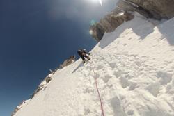 David on a training climb in the Mont Blanc area earlier this year.