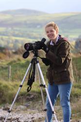 Meaghan undertaking fieldwork.