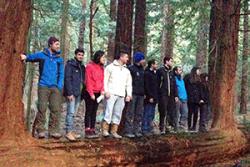 A current Forestry group on a field trip.