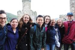 The Fulbright students visit Conwy Castle