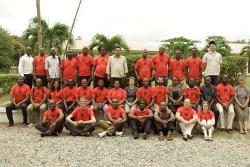 Students and staff on the final day of the 2015 Tropical Forestry Summer School, FORIG HQ, Ghana. © Mark Rayment