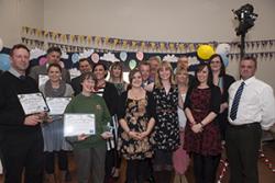 Award winners and staff from Go Wales and Bangor University at the Celebration.