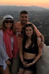 Helen, her partner Craig and daughter Eleri recently achieved a dream by holidaying in LA.