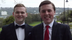 Bangor graduates Aaron Clegg (left) and Adam Gulliver have launched Legal Loop, a legal news and study aid website