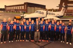 The members of the Women’s ECB team that Leonie worked with.  