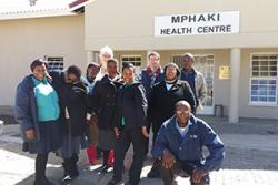 An earlier visit to meet project partners at Mphaki Health Centre, Lesotho. 