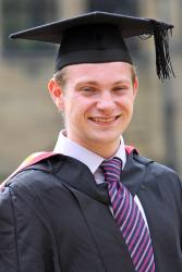 Mark Barrow at his graduation earlier this summer.