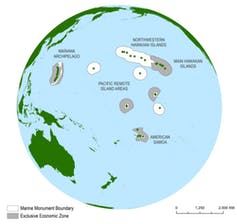 The areas studied by the NOAA divers: NOAA Fisheries, Author provided