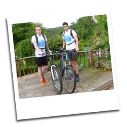 Neil Arthur (left) and Andrew Jones preparing for their forthcoming challenge.