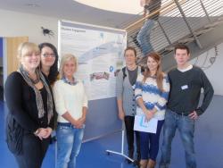 The Bangor crew present their finished poster on Volunteer Engagement