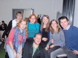 The Bangor group had plenty of opportunity to socialise with students from other European countries