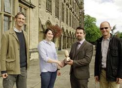 Left to right: James Walmsley, Mary Crossland, Iwan Williams and Mark Rayment.