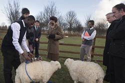 The Princess Royal spoke to a group of international post-graduate students about their research. 