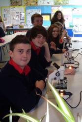 Ysgol Bodedern School pupils in the classroom 