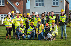 Bangor University post graduate students visited the Redrow's Goetre Uchaf development to look at elements which make the site sustainable 