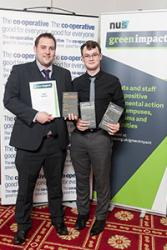 Rhys Dart (left) and Rhys Taylor of the Students’ Union at the Awards event recently.