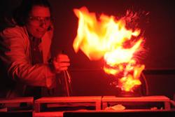  An image from the popular Flash Bang Chemistry Show, part of the ‘Hidden Worlds’ event