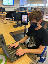 Trying out telepresence robots at Bangor University