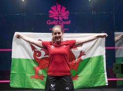 Tesni Evans at the Commonwealth Games