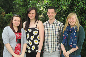 Left-right are team members: Louise Ainsworth, Kate Isherwood, Dan Taylor & Emma Dixon. 