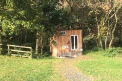 The pico hydro turbine shed is clad with larch from nearby National Trust estate: © National Trust Images / Iolo Penri Photography