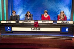 Bangor University's University Challenge team.