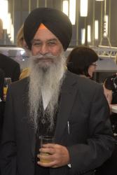 Dr Daljit Singh Virk at a reception in 2015.