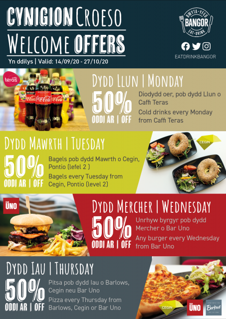 Welcome Offers - Catering Outlets