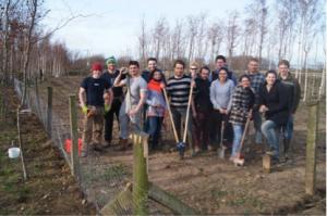 The 14 students at the end of a hard but enjoyable and rewarding day