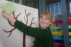 Natalie Chivers, Curator of Treborth Botanic Garden adds the first 'green promise'.