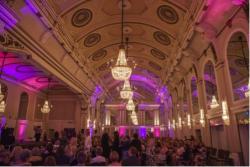 The Grand Connaught Rooms in London where the celebration took place. Photograph: Kate Stanworth. 