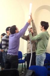 Some of the students carrying out an activity as part of the  recent launch