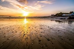 The tide is out at Tenby, Pembrokeshire